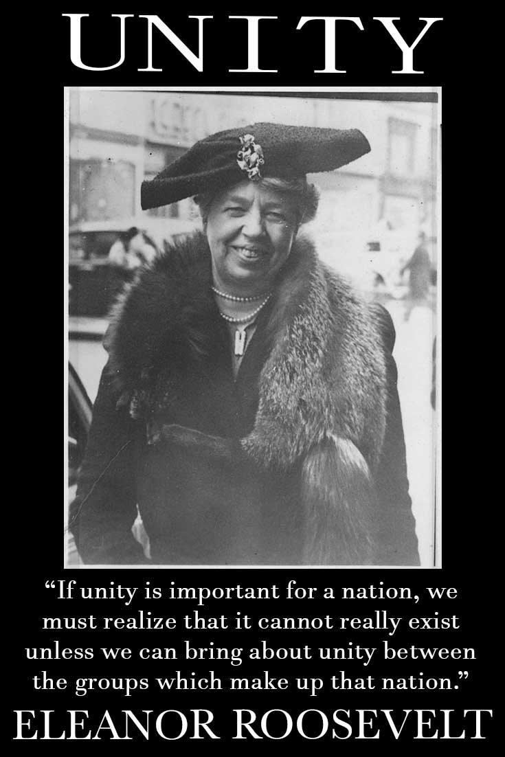 Eleanor Roosevelt quote about unity